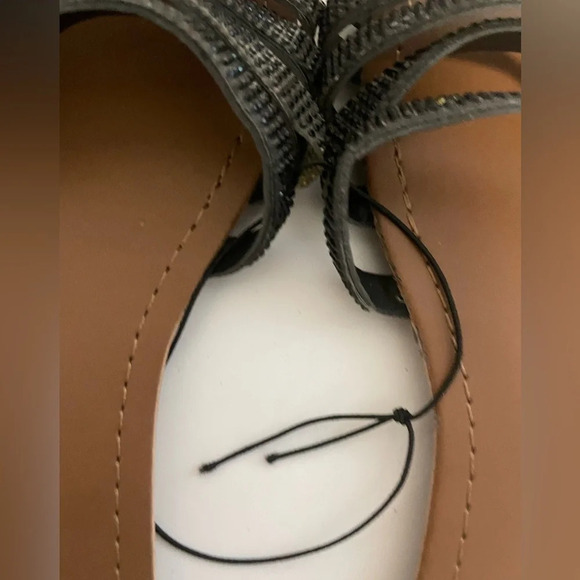 Streetwear Society Black Strappy Sandals - Sz 10 - BNWT - Picture 4 of 8